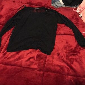 Medium lace see through top